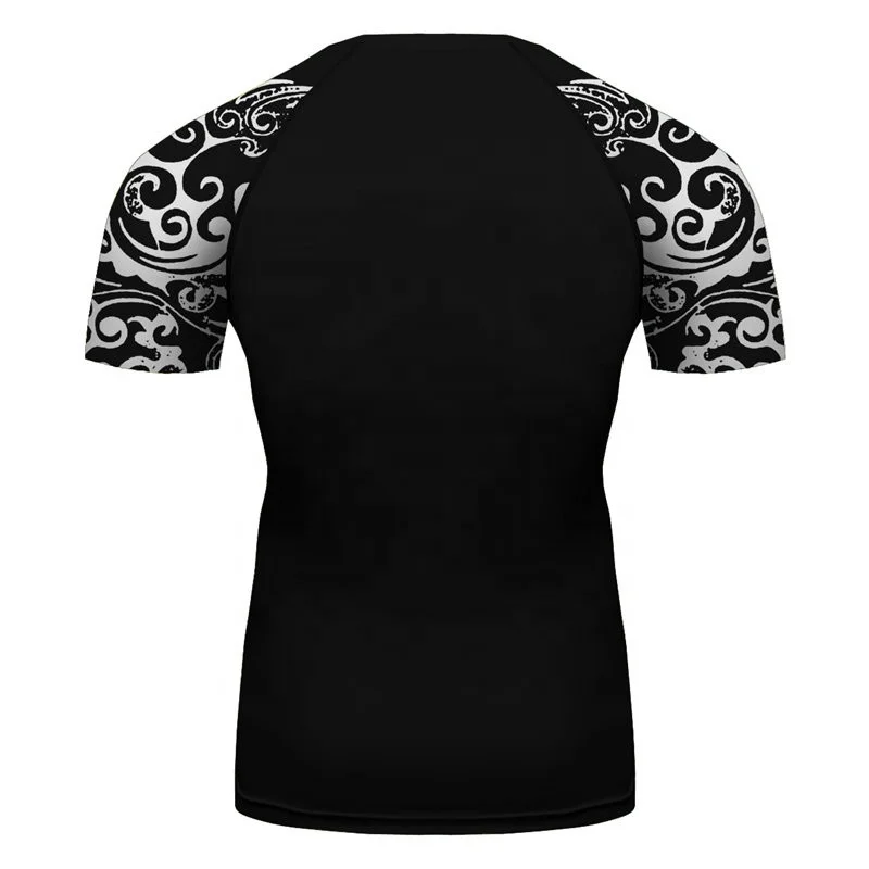 Men Slim Fit GOT House Stark Wolf Printing T-Shirt Running Fitness Shirts MMA Rash Guards You Win or Your Die Monster