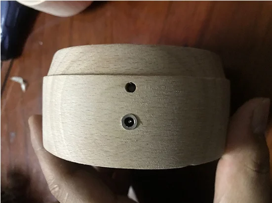 Светодиодный ночник хрустальный шар музыкальная шкатулка деревянная основа для детей подарок