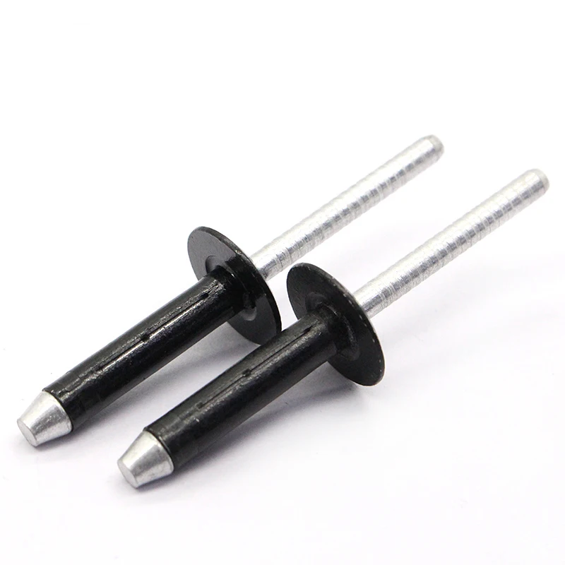 Aluminum Black Color Tri Fold Exploding Rivets Large Flange Blind Rivets