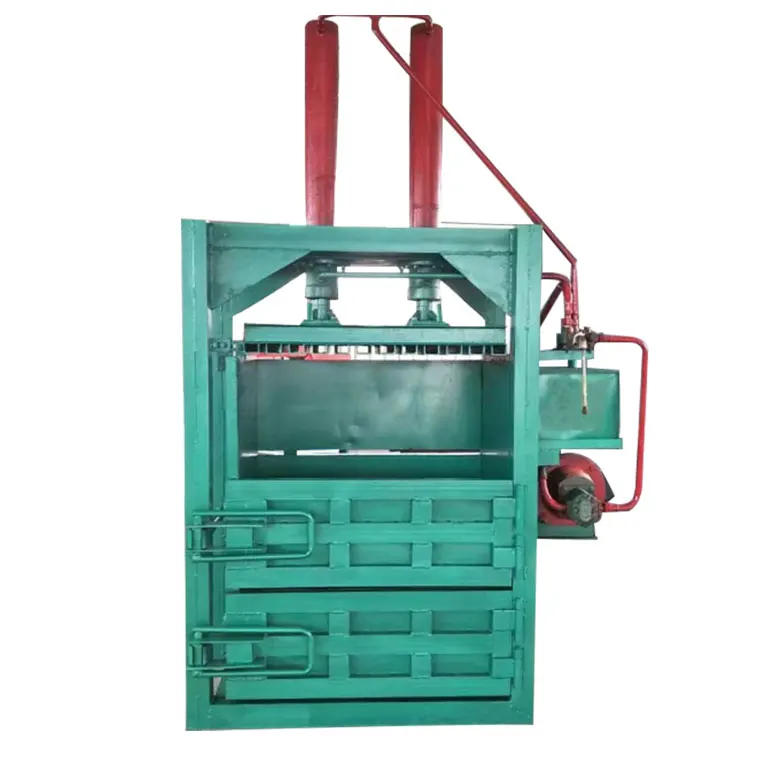 Baling press machine  waste   baling press machine for  waste paper  used clothes cardboard baling press