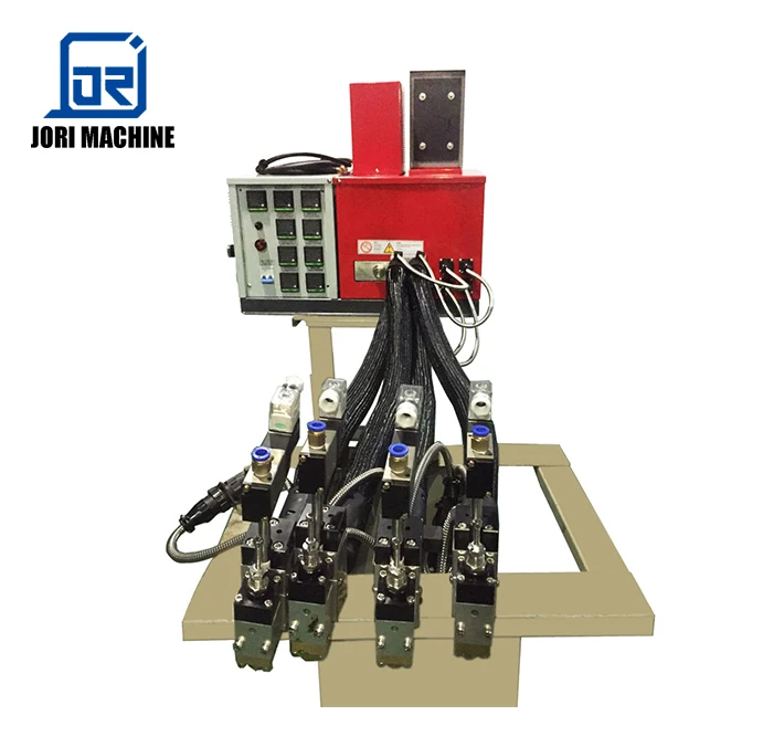 Simple structure spot spraying hot melt glue stick machine for mattress