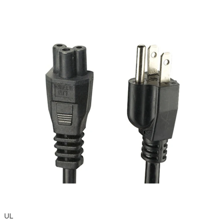 Одобрение UL США NEMA 5-15 P СДТ 105C 3 зубец Кабель питания IEC C5 женский конец стандарт США плоский провод удлинителя