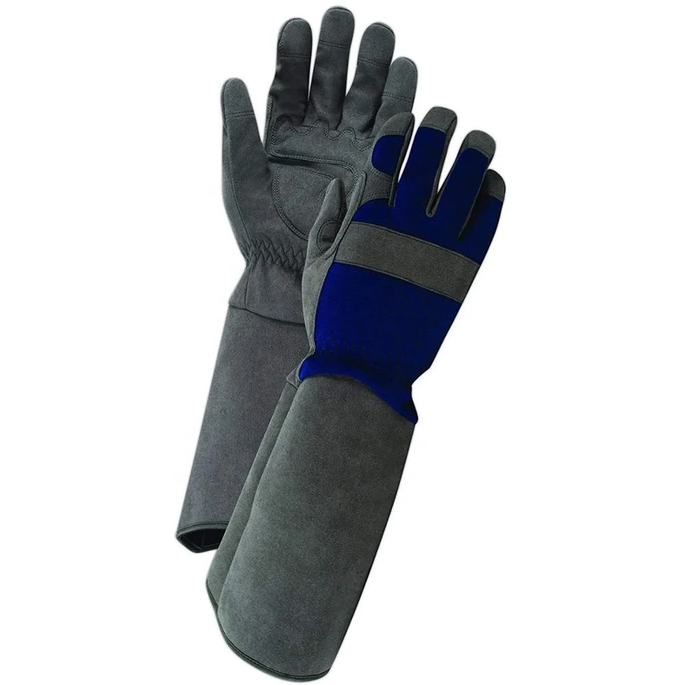 Удлиненные очень тепло Профессиональный розы Обрезка Thornproof садовые перчатки для женщин устойчивый к проколам