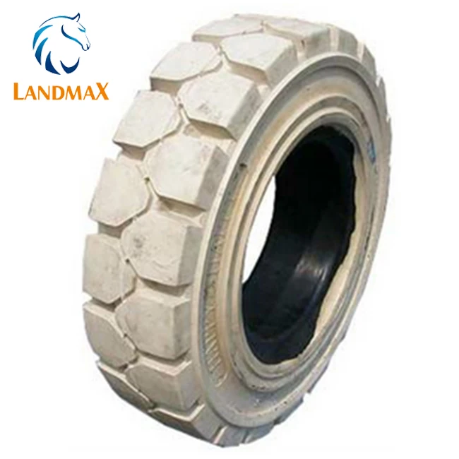 
white non-marking solid tire 10.00-20 6.50-10 