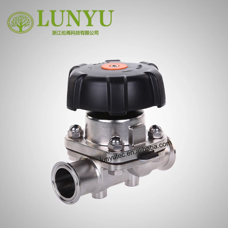 
Stainless Steel Sanitary Aseptic Diaphragm Valve For Pharmacy 