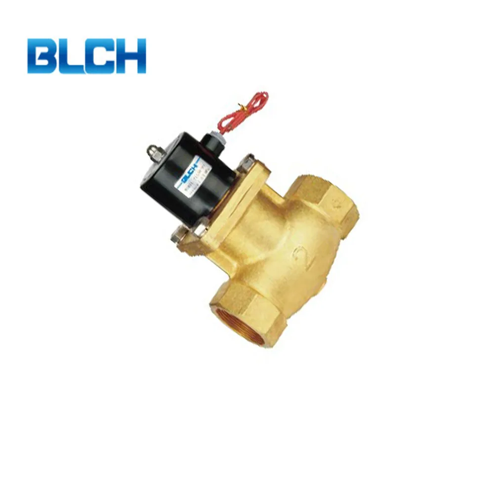 Wholesale high quality 12V 24V 220V hydraulic valve Brass 2/2 way 1.5 inch water solenoid valve