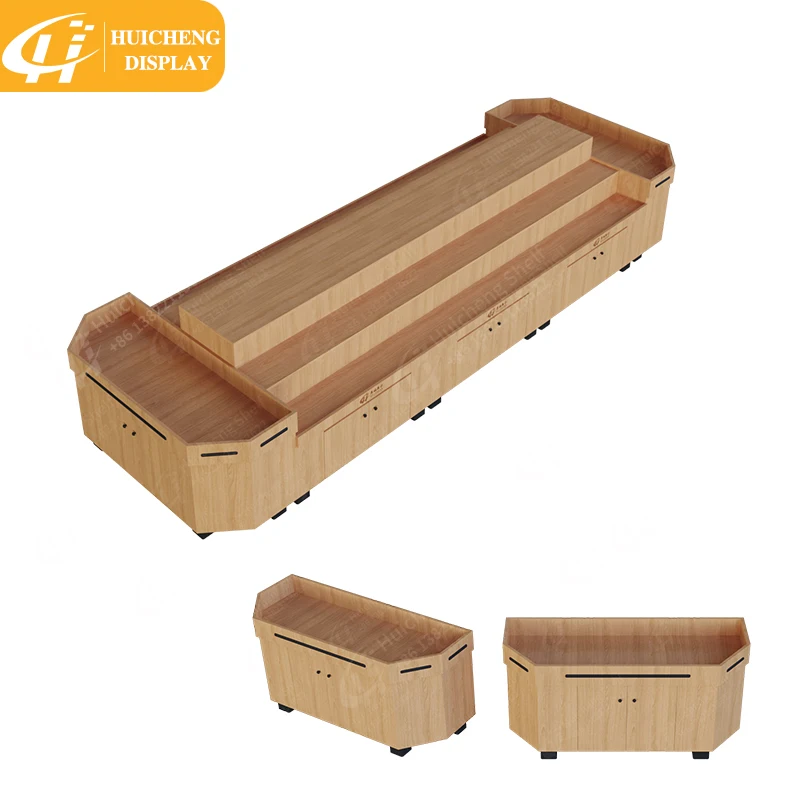 Customized Supermarket rack dried fruit cabinet snack acrylic display shelf with acrylic boxes candy shelf display