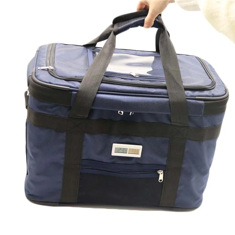 Thermos Vaccine Carrier Insulated Cooler Box Bag for Medicine Fiberglass Ice Bricks <0.0025w/m.k Customizable Class I JISILL 22L