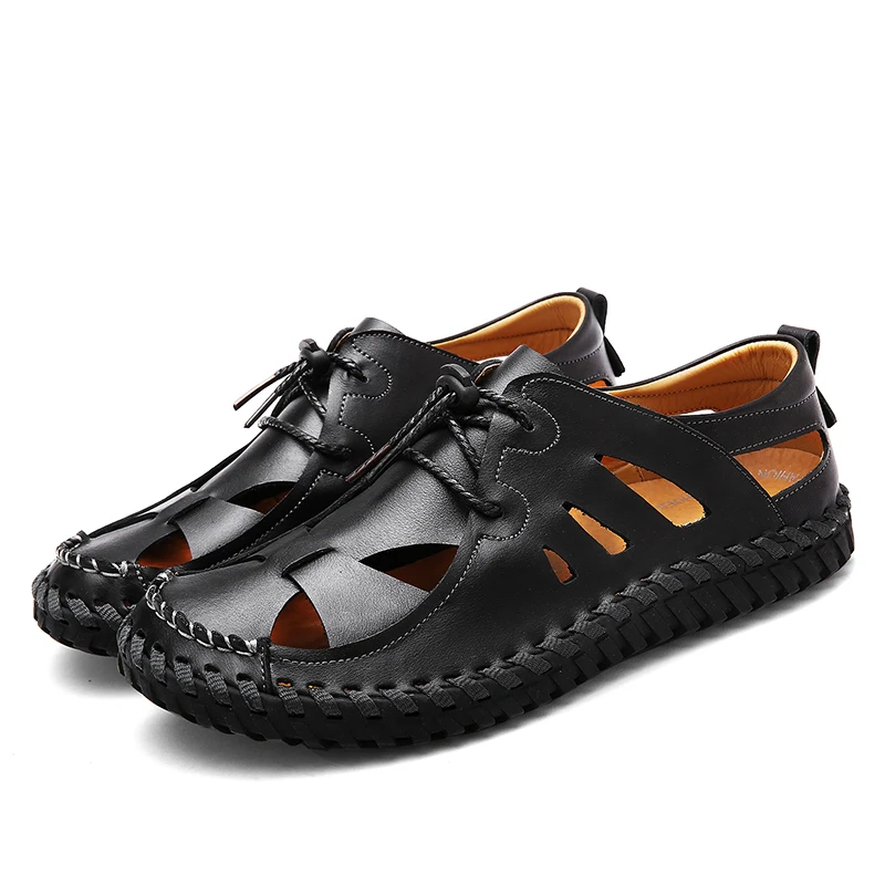 Fashion Summer Leisure Leather men Shoes