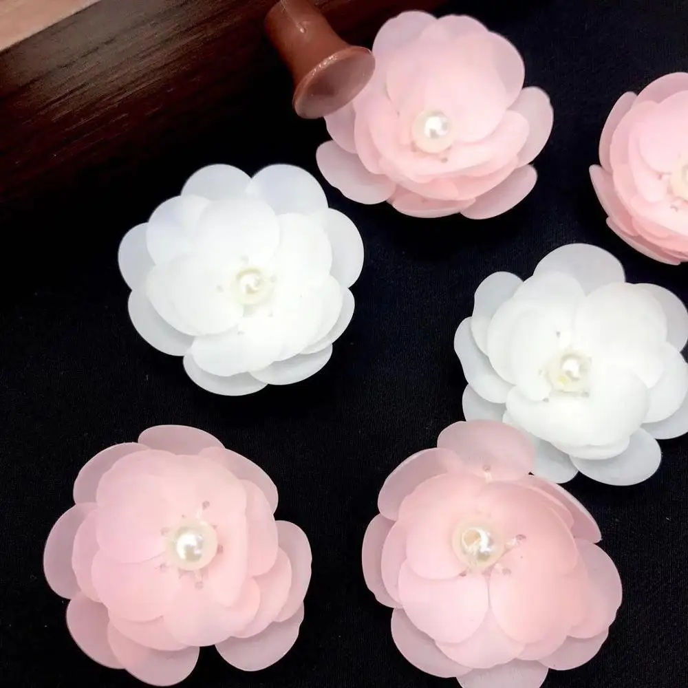 3d rhinestones clothing art decoration floral handmade  sequin flower