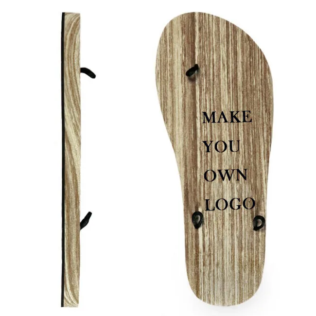 Beautiful Lady Summer Beach Lace Up Ties  Flip Flops Wood Sole 3loops&5loops