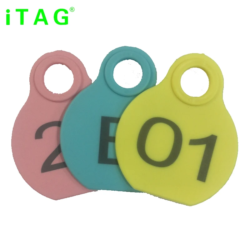 Plastic Blank & Numbered ear hang tags for cattle sheep calf