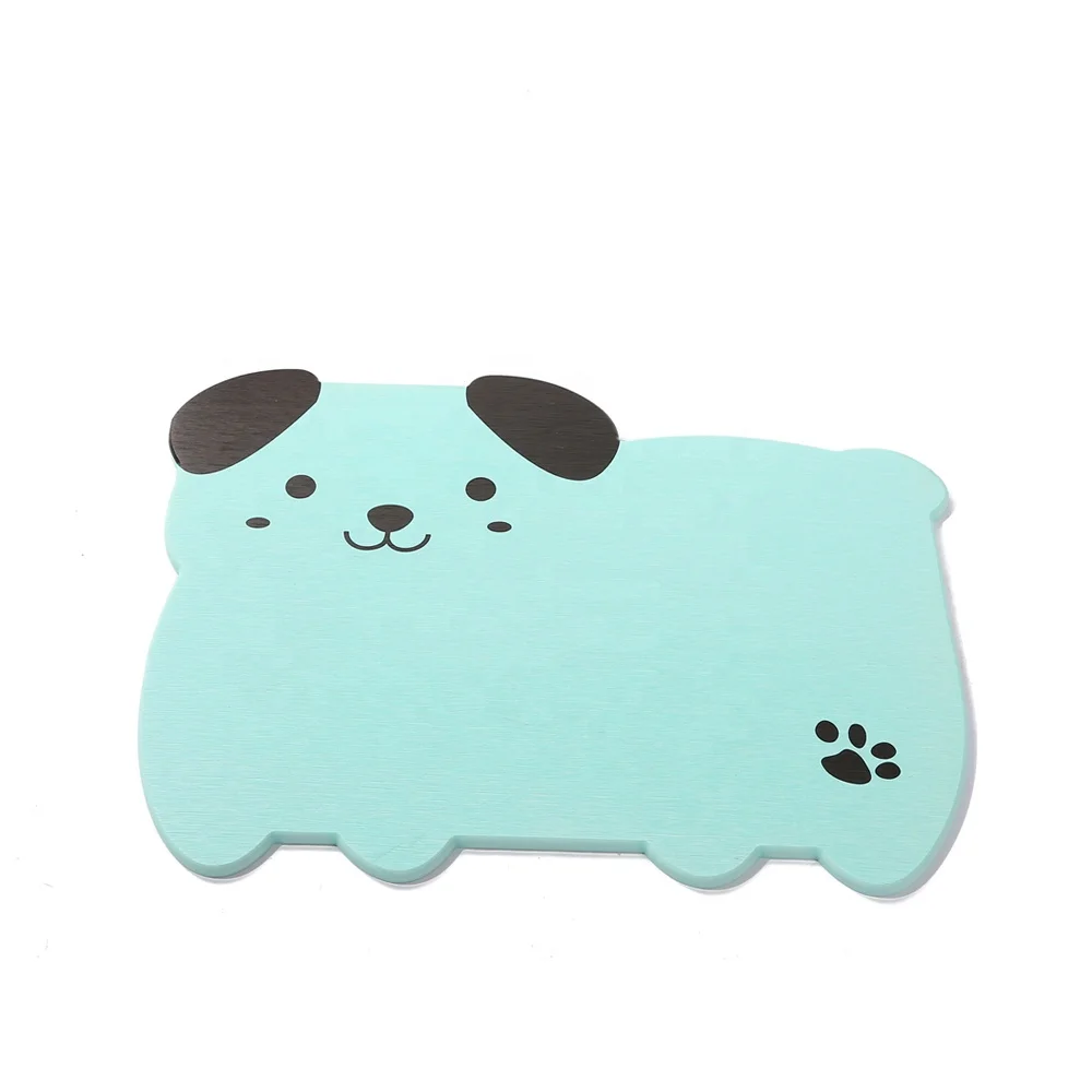 
New Product Eco friendly Diatomaceous Earth Puppy Shape Fast Dry Diatomite Kids Bath Mat 