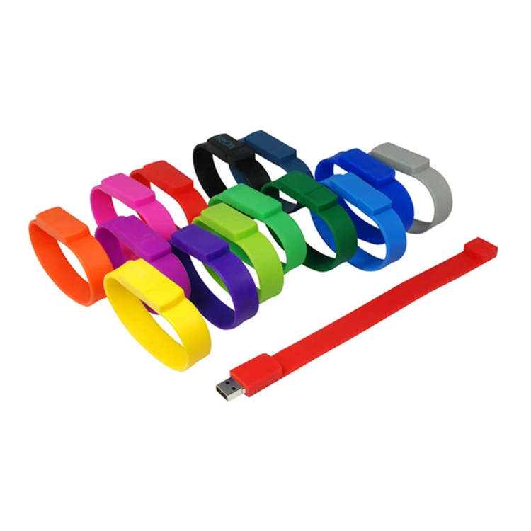 4GB silicone usb flash drive cable bracelet for iphone