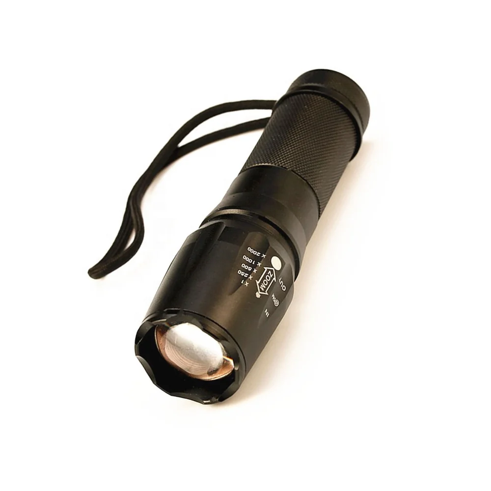Handheld Torch X800 Flashlight Shock Portable 1000 Lumen Torch Led Zoom Aluminum linterna  T6  Emergency Flashlight