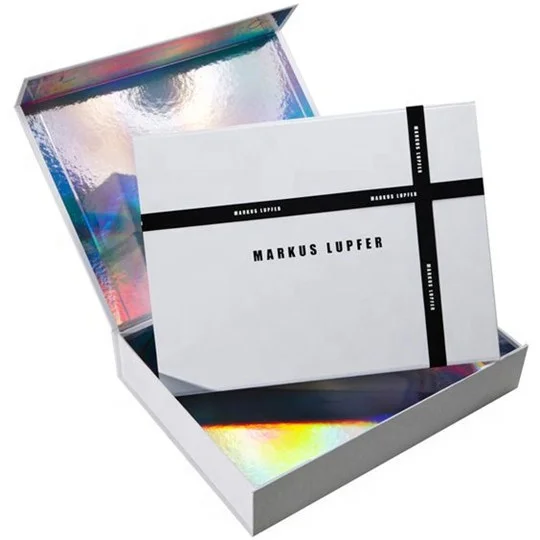 Rigid Flip Top Box Custom Magnetic Box Foldable Gift Box Jewelry Paper Wholesale Eco Friendly Fancy Custom Logo Book Shape White