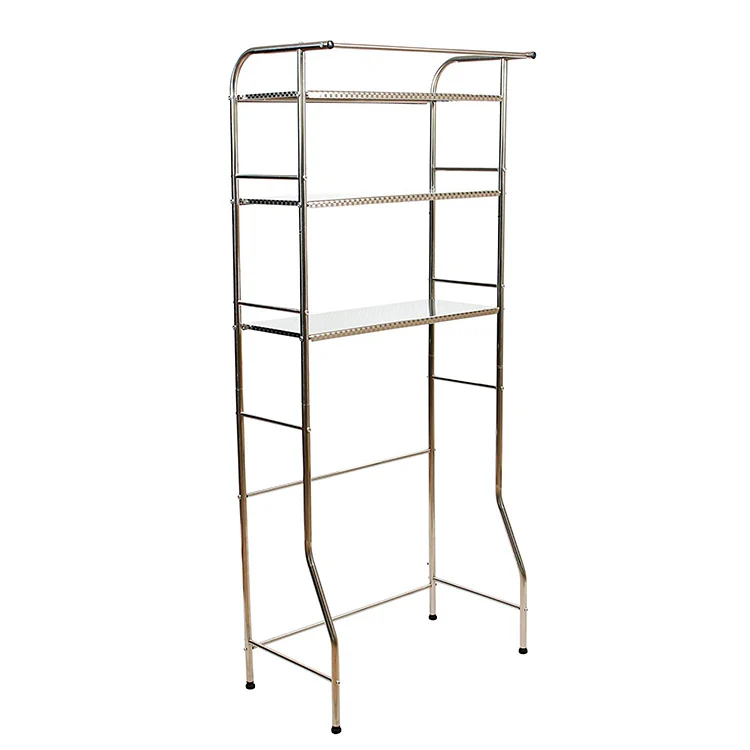 Bathroom Storage Rack 3-Tier Steel Over Toilet Rack