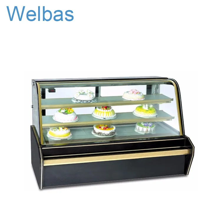 Junjian Guangzhou cake shop glass fridge supermarket store showcase sushi cake display