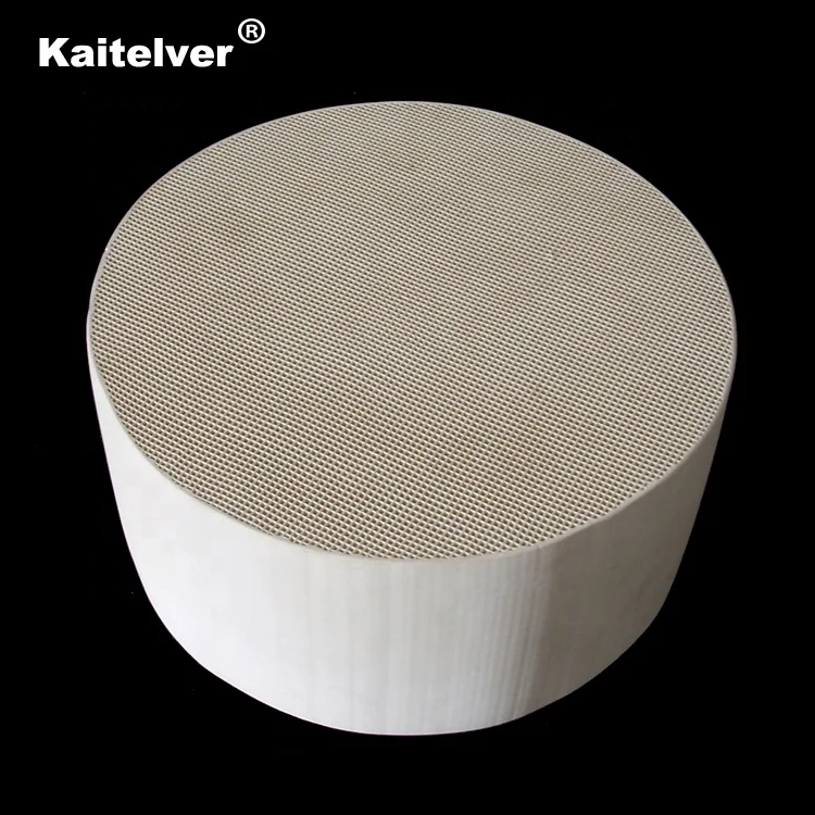 150*150*300mm Honeycomb monolith ceramic catalyst substrate used in industrial exhaust gas purifier system