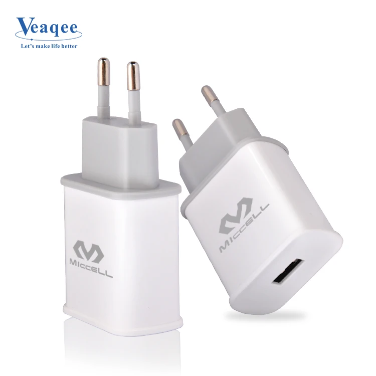 Оптовая продажа ЕС 5 V 2.1a двойной порт USB зарядное устройство Универсальный адаптер питания для iPhone iPad