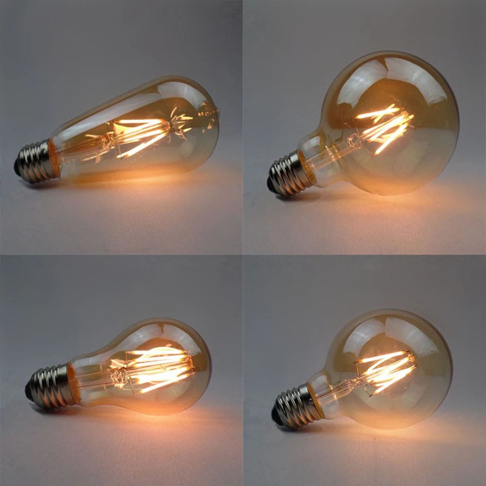 LED Bulb  LED Filament Light  2W 4W 6W 8W Glass  LED Bulb Edison Candle Light