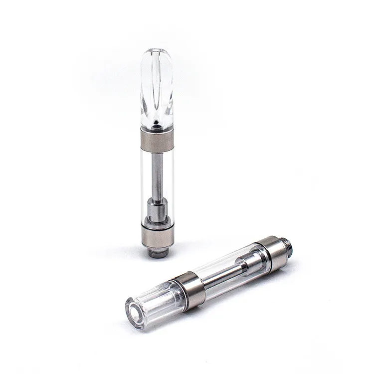 
High Quality Cbd oil Cartridge 0.5ml/1ml Ceramic Coil Vape Atomizer glass cartridge vape packaging 