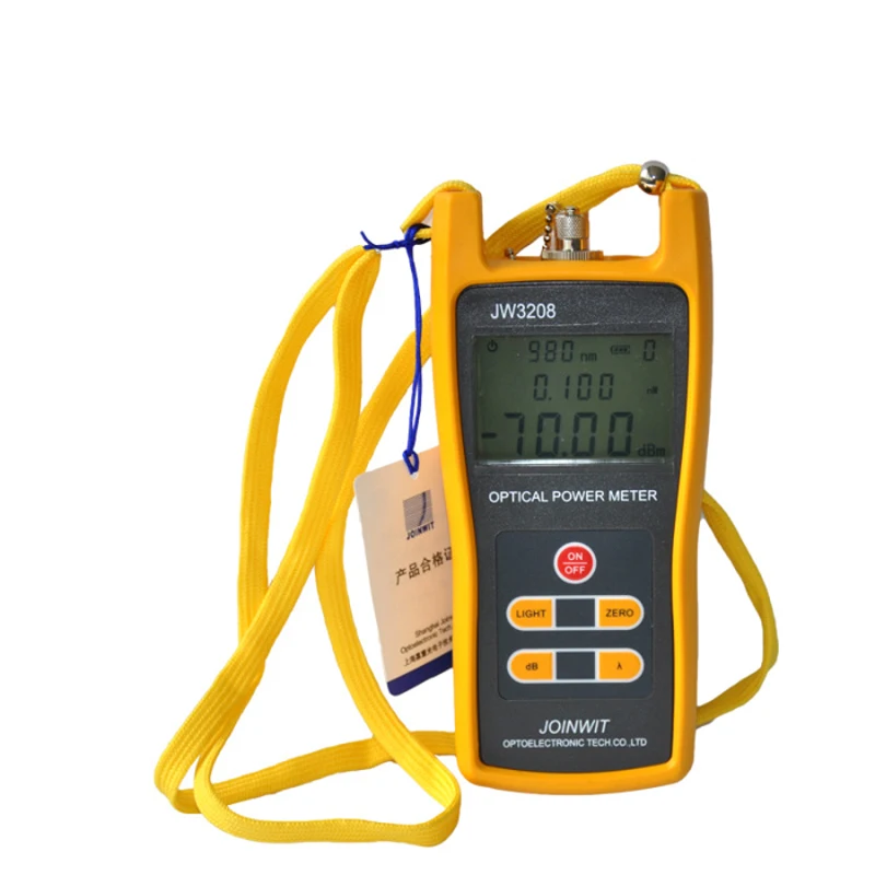 Optical Power Meter Joinwit JW3208A Portable Handheld Optical Power Meter with FC SC ST Connector