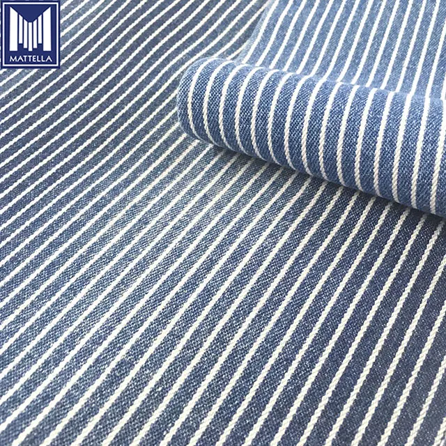 270gsm 8oz 150cm width yarn dyed bar mark dobby uhmwpe glitter hickory stripe denim fabric lahore