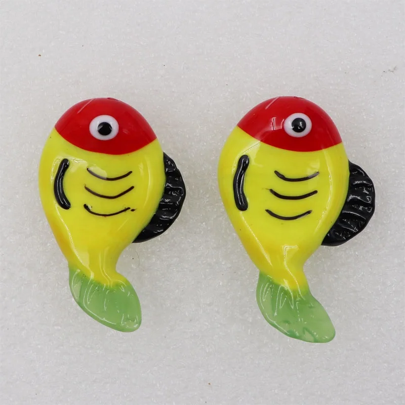 Murano Pen Holder Glass Fish Animal Figurines Cute Chopstick Stand Sculpture Desk Pen Rack Handmade Fork Spoon Chopstick Rest