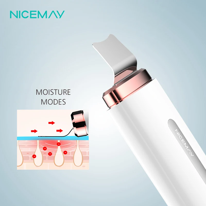 Rechargeable Multifunction Skin Peeling Ultrasonic Facial Skin Scrubber Spatula scrubber per la pelle exfoliant pour la peau