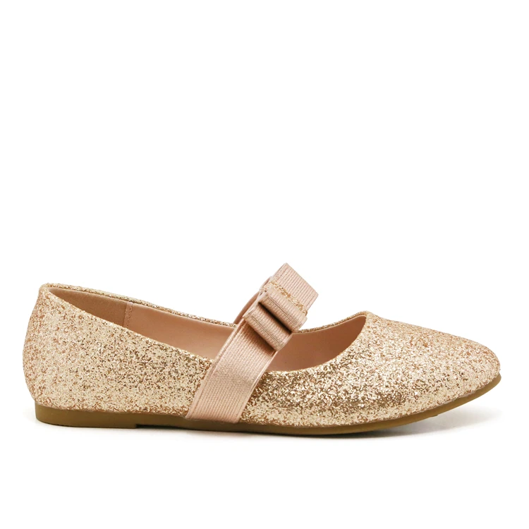 Wholesale Rose Gold Children Girls Ballet Flats Shoes For Kids Four Seasons Casual Shoes