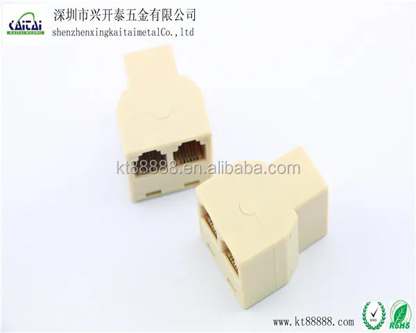 Адаптер/8Pin RJ45 3 вместить женщин сетевой разветвитель
