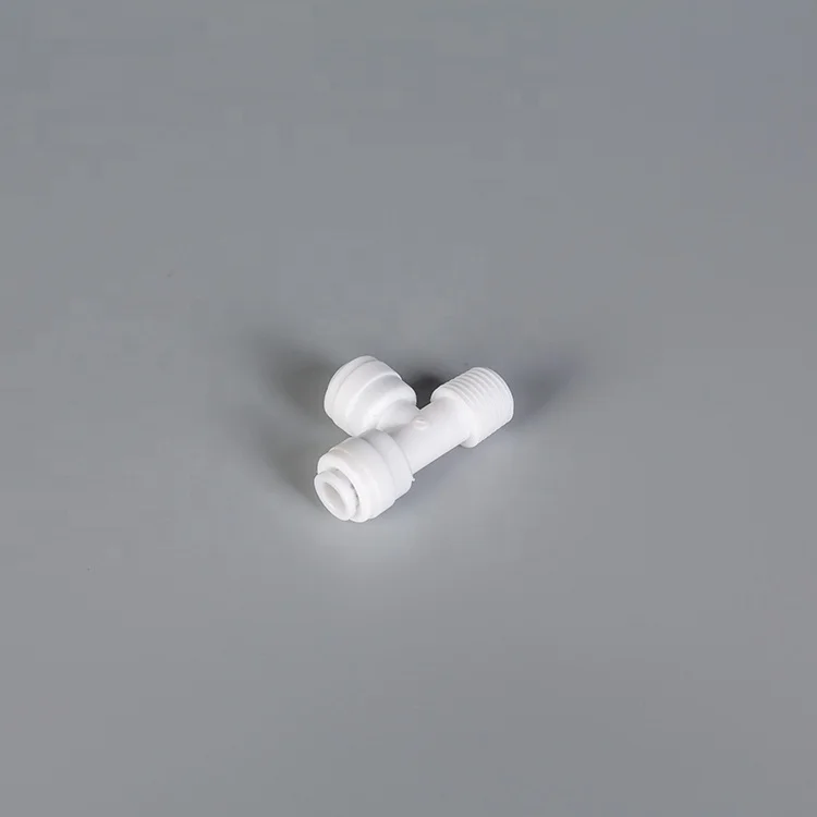 Quick connector collet fitting Plastic fittings tee adapter with single oring PPD water fitting