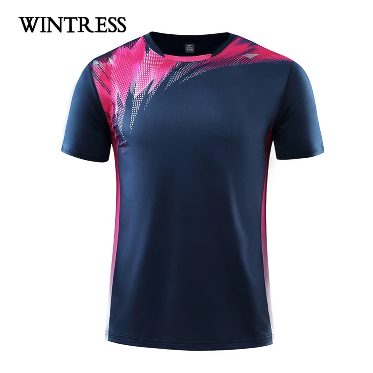 New arrivals unisex plain outdoor sport t-shirt men color combination badminton t shirt