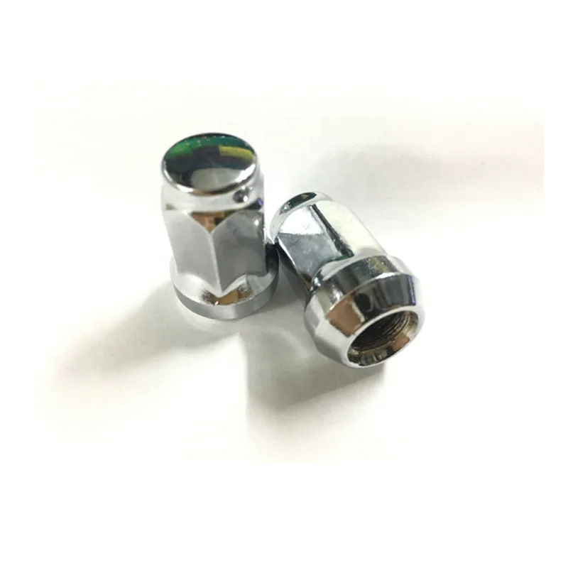 Silver Wheel Screw Lock Nut Tuerca de tornillo de rueda Standard Car Tire Lug locking Nut