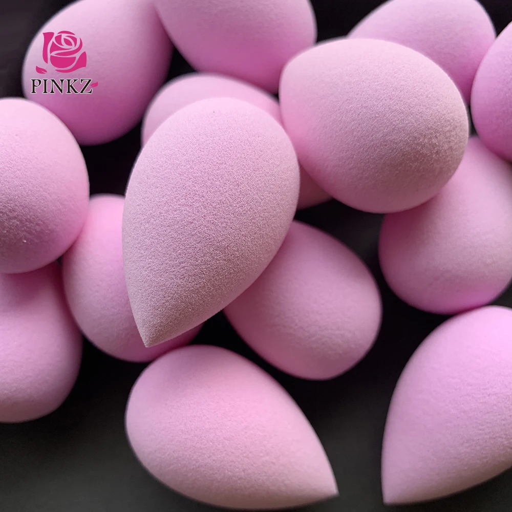 Latex free Pink teardrop mini makeup sponge blush blender for foundation /concealer factory price