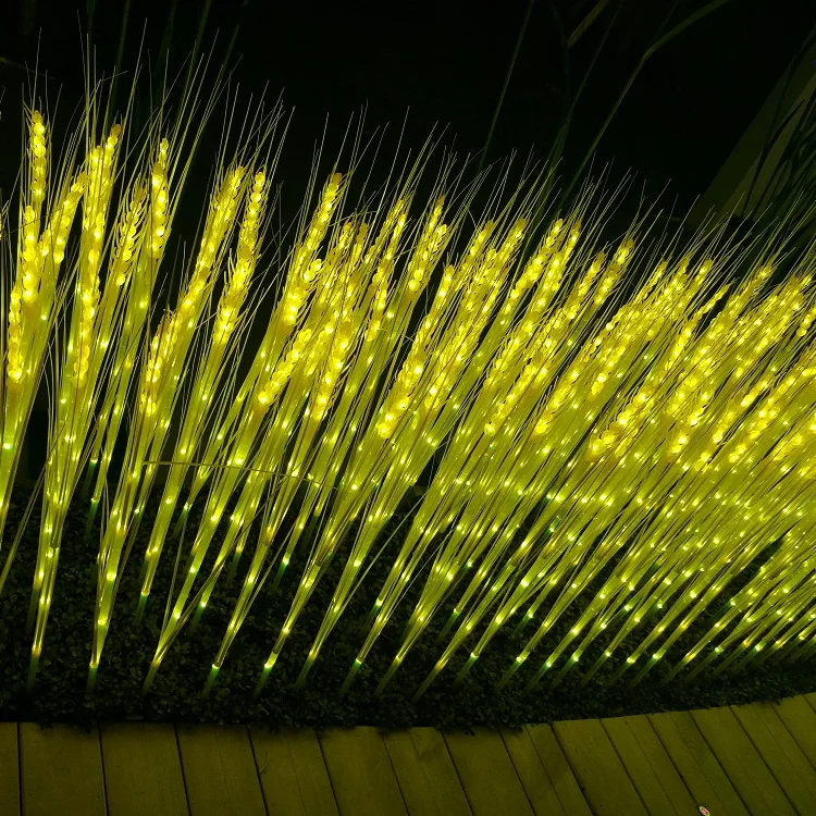 Christmas holiday outdoor waterproof led artificial wheatear lamp for plaza garden decoration
