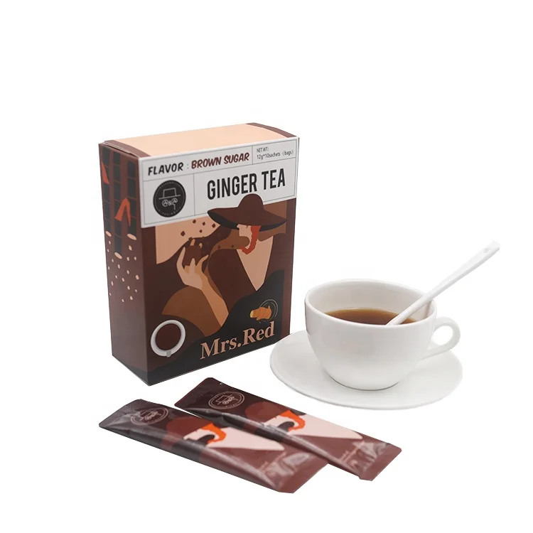 instant ginger drink with brown sugar Chinese factory super instant ginger tea bag with brown sugar