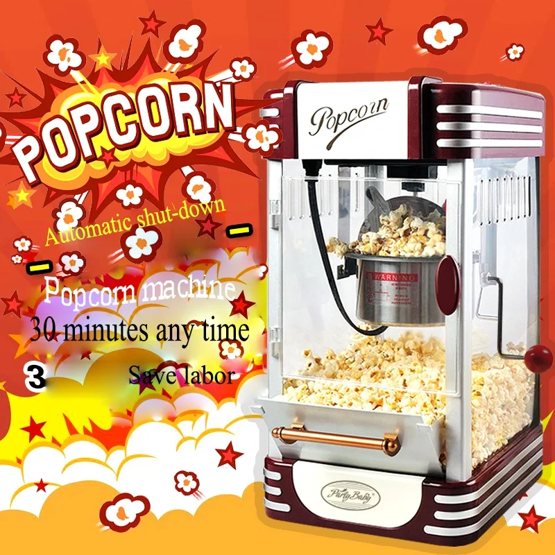 3.4kg mini vintage popcorn maker for family