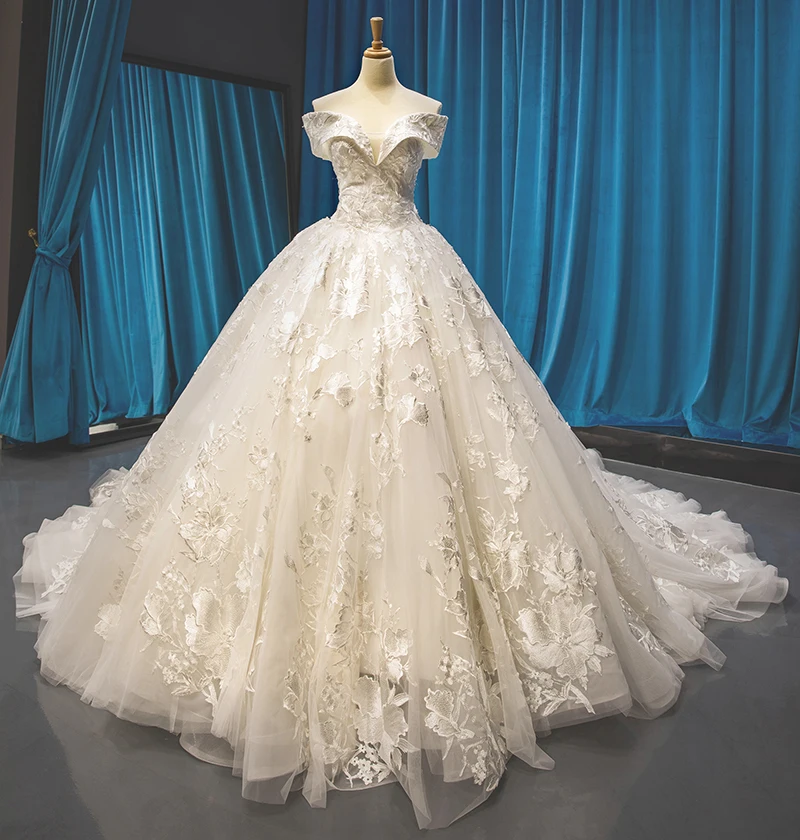 Новогоднее платье RSM66599, женские кружевные платья с открытыми плечами, модное свадебное платье