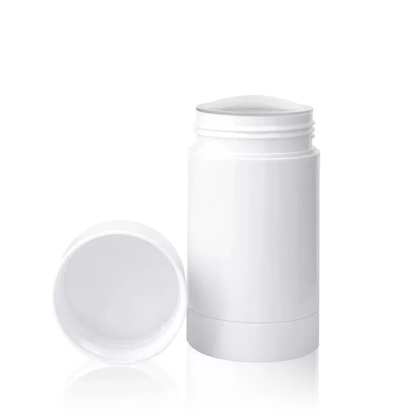 30g 50g 65g 75g PP plastic white black empty deodorant container  / twist rotated tube / solid sunscreen stick bottle