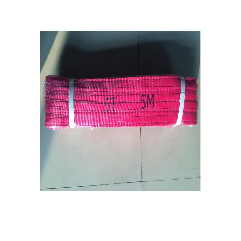 
Industrial WLL 10 T tonne flat duplex polyester webbing sling lifting sling belt strap becket eye safety factor 4 5 6 7 