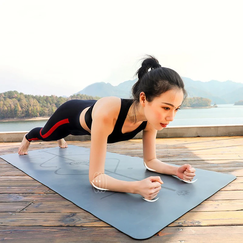 Amazon Hot Sales Gym Natural Rubber PU Yoga Mat Eco Friendly Solid  Yoga Mat With Laser Engraving Anti Slip Custom Yoga Mats