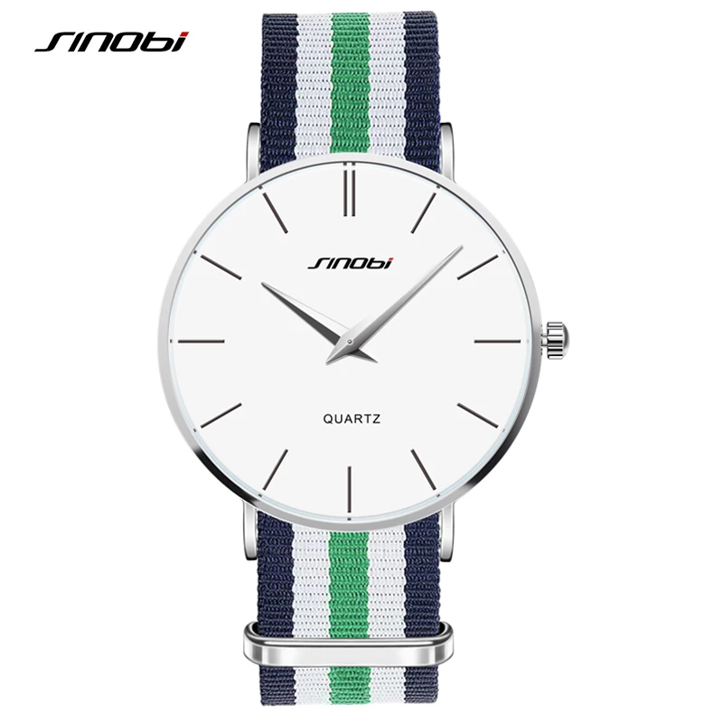 SINOBI Mens Watch Top Brand Luxury Ultra Thin Fashion Watches Quartz Wristwatches Waterproof Relogio Masculino Reloj Hombre