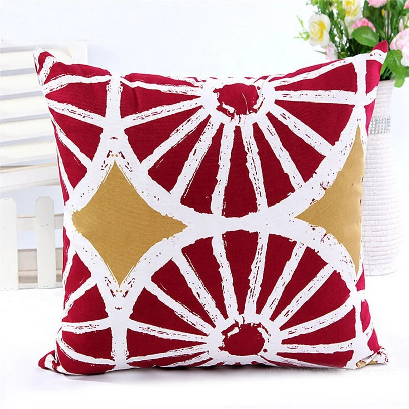 New Design Customized Printed Knitted Polyester Throw Pillow Cover Decorative Cushion