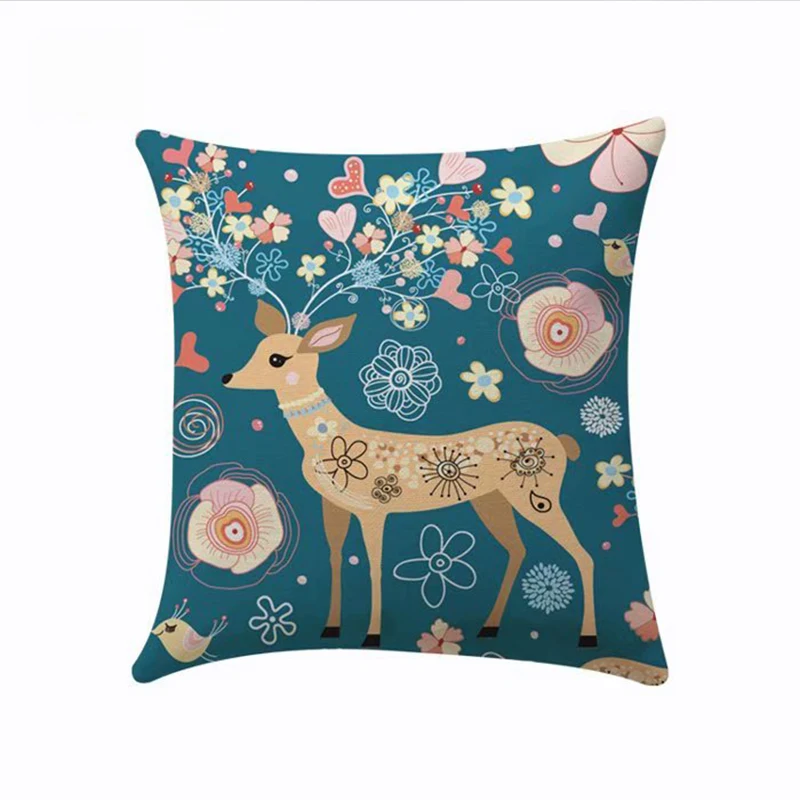 High quality Blank sublimation square shape linen pillow cover 40*40cm Diy printing pillow case