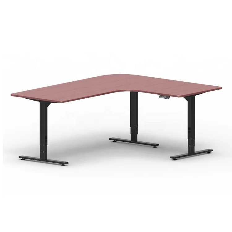 
3 Legs L Shape Ergonomic Executive Height Adjustable Standing Desk 