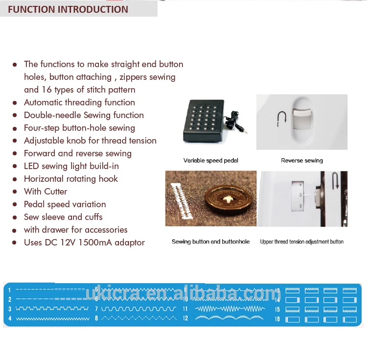 ukicra household  mini  sewing machines with good quality