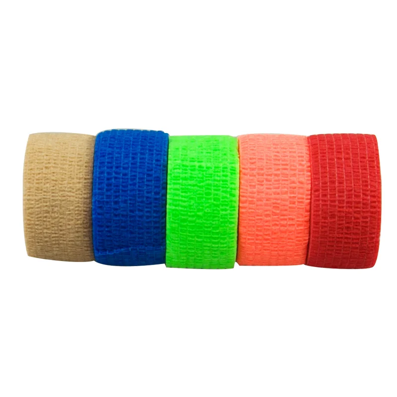 Colorful custom sports bulk athletic ankle support self adhesive knee bandage hand bandage elbow bandage