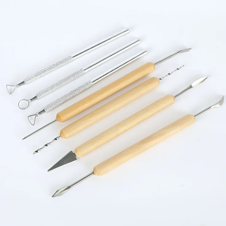 
2019 Ceramic Art Sculpture Sludge Carving Molding Tool Combination Suit Sculpting Pottery Sculpture Polymer Clay Tools 